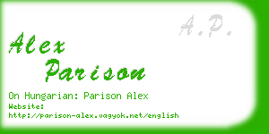 alex parison business card